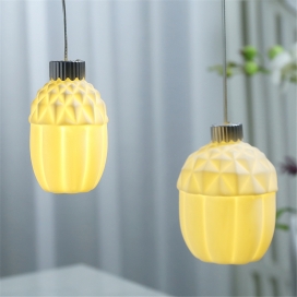 CERAMIC ORNAMENT WITH LED LIGHT